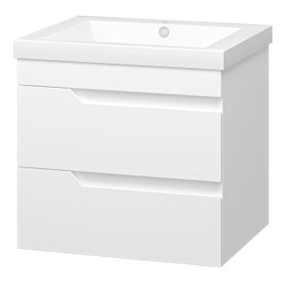 Подвесная тумба под раковину Misty Софт 60см белый