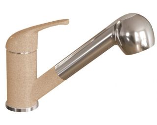 Смеситель для кухни Dr. Gans Соната с выдвижным изливом терра