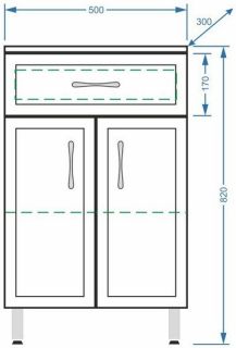 Комод Stella Polar Концепт 50см белый SP-00000153
