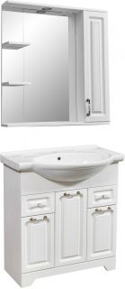 Тумба под раковину Stella Polar Кармела 75см ольха белая SP-00000174