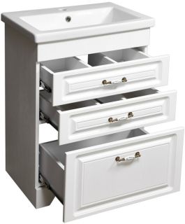 Тумба под раковину Stella Polar Кармела 60см ольха белая SP-00000177