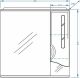 Зеркало-шкаф с подсветкой Stella Polar Сильва 80см белый SP-00000206