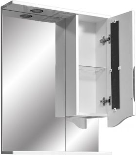 Зеркало-шкаф с подсветкой Stella Polar Сильва 60см белый SP-00000208