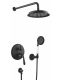 Душевая система Rose R0235H чёрный матовый