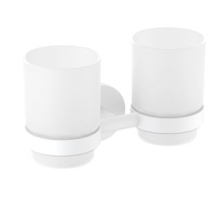 Стакан для зубных щёток двойной Timo Saona 13034/16 белый матовый