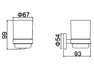 Стакан для зубных щёток Timo Saona 13031/16 белый матовый
