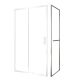 Боковая панель Black&White Stellar Wind 720900 90 см профиль хром стекло прозрачное