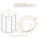 Душевой уголок RGW SV-82 "L" 33328200-241L 100x100 см хром