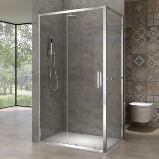 Боковая панель Black&White Stellar Wind 720900 90 см профиль хром стекло прозрачное