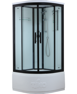 Timo Standart T-6600 B Black душевая кабина (100*100*220)