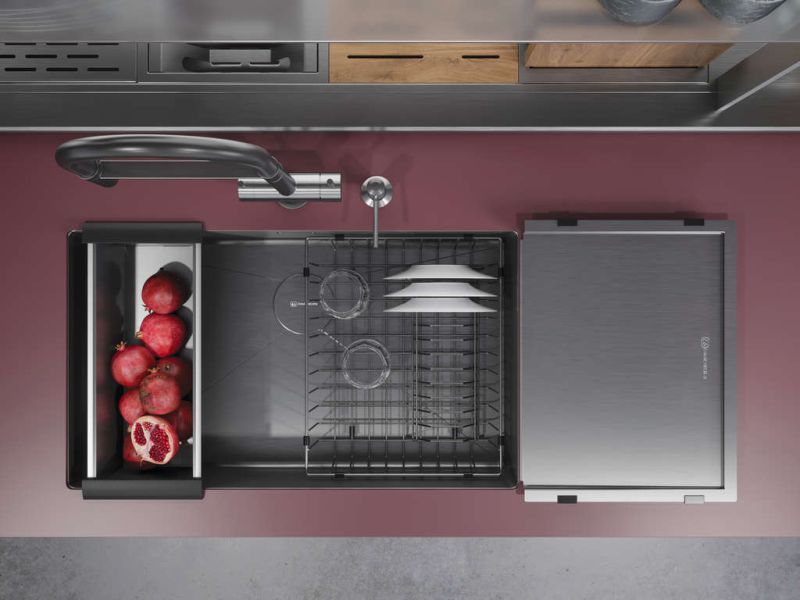 Мойка кухонная Omoikiri Taki 74-U/IF-GM воронёная сталь