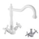 Смеситель для кухни Rav Slezak Morava Retro MK120.5/8BC хром белый