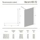 Душевая перегородка Veconi Korato KR-72, 1000x2000, хром, стекло прозрачное
