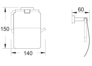 Держатель для туалетной бумаги Shevanik SG5605C белый