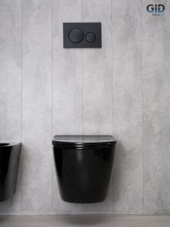 Унитаз подвесной Gid Tr2198-18 62204Y черная глянцевая 49x36x35.5