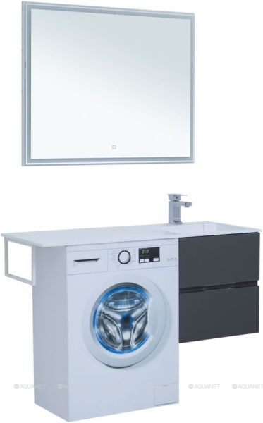 Тумба под раковину Aquanet Алвита 243662 50 см серый антрацит