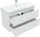 Тумба под раковину Aquanet Эмбер 330469 105 см белый матовый