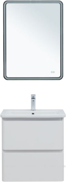 Тумба под раковину Aquanet Эмбер 330465 60 см белый матовый