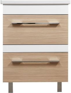 Тумба под раковину Stella Polar Симона 60см зебрано светлый SP-00000169