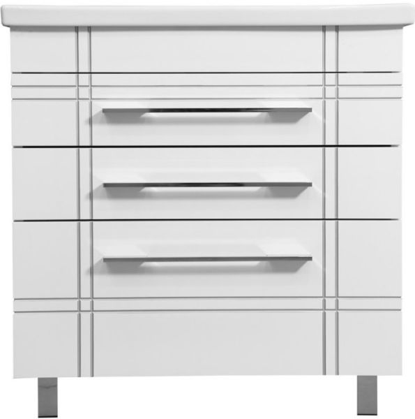 Тумба под раковину Stella Polar Опера 80см патина серебро SP-00000015