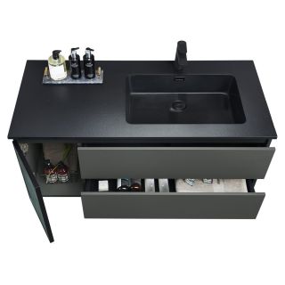 Тумба с раковиной Orans BC-2055-1200R 2055120R 120 см тёмно-серый матовый