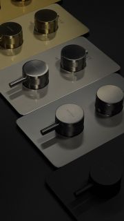 Встраиваемый смеситель для душа Boheme Cell 134-2-NB термостатический брашированный никель