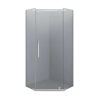 Душевой уголок Erlit Comfort ER10109V-C4 (900x900x2000) пятиугольное, тонированное