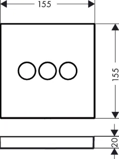 Переключатель потоков для ванны с душем Hansgrohe ShowerSelect 15764000S хром