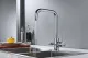 Смеситель для кухни Shevanik S228 с подключением фильтра хром
