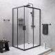 Душевой уголок AM.PM Gem S WK93ES  профиль черный 120х90 см
