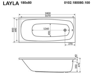 Гидромассажная ванна Whitecross Layla 0102.180080.100.SOFT.GL 180x80см Soft золото