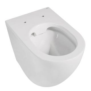 Приставной унитаз ABBER Bequem AC1111 безободковый белый