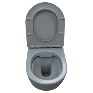 Унитаз подвесной Azario Grado AZ-0046 SP MDG безободковый с быстросъемным сидением микролифт