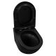 Унитаз подвесной Azario Grado AZ-0046-UQ1-MB безободковый с быстросъемным сиденьем микролифт черный