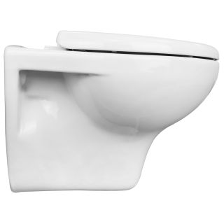 Унитаз подвесной Azario STELLA AZ-VT005+AZ-VT005sc ободковый с быстросъемным сидением микролифт