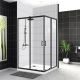Душевой уголок BelBagno Uno 120x100см чёрный UNO-195-AH-2-120/100-C-NERO
