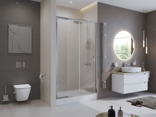 Душевая дверь BelBagno UNO-195-BF-1-160-C-Cr хром