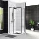 Душевой уголок BelBagno Uno 100см чёрный UNO-195-P-1-100-C-NERO
