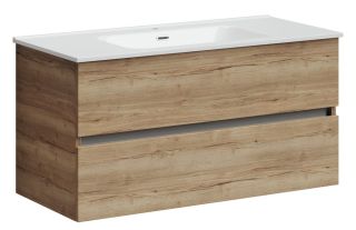 Подвесная тумба под раковину Sancos Urban UR100EG 100см дуб галифакс натуральный