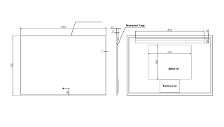 Зеркало с подсветкой Armadi Art 543-100-MG 100 см золото матовое