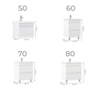 Тумба под раковину напольная Vigo Holly 040 70 см белый