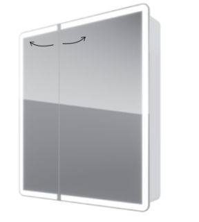 Зеркальный шкаф  Dreja POINT 99.9033 70 см LED-подсветка