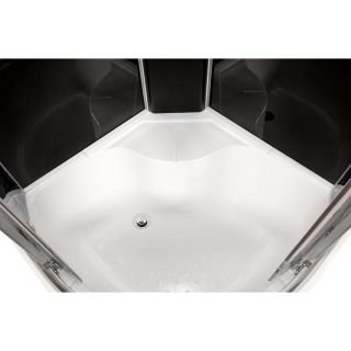 Душевая кабина Deto BМ4510 N (без крыши) BLACK 100х100х208 см