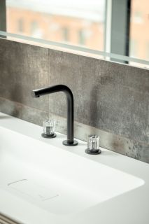 Встраиваемый смеситель для раковины Boheme Elegante 152-B-EL чёрный