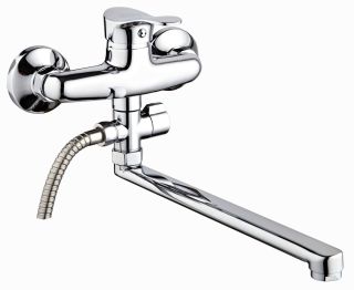 Смеситель для ванны с душем РМС SL86-006 хром