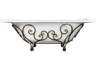 Кованая подставка для ванны Эстет Астра ФР-00000718 патина