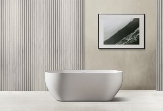 Ванна из искусственного камня ABBER Stein AS9613-1.7 170x75см белый матовый