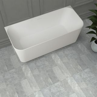 Ванна из искусственного камня ABBER Stein AS9617 170x75см белый матовый