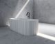 Ванна из искусственного камня ABBER Stein AS9653 170x75см белый матовый