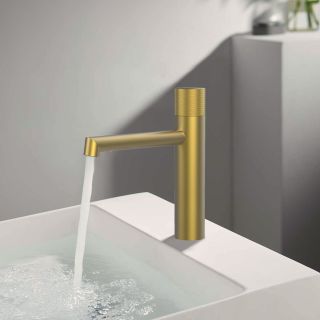 Смеситель для раковины Vincea Desire VBFW-1D1BG встраиваемый однорычажный, брашированное золото